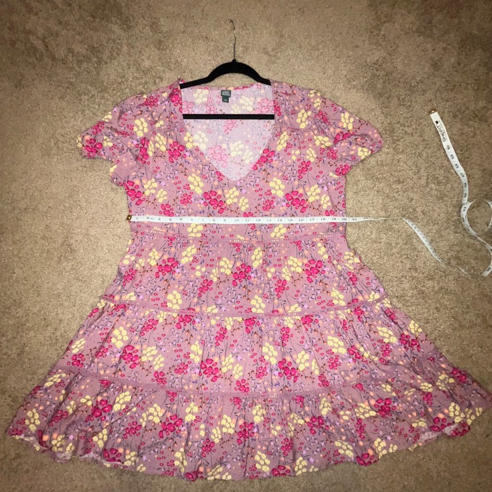 Floral Light Pink Flare Babydoll Dress ~ wild fable label from Target